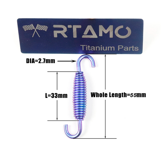 Titanium Pipe Springs for Motorcycle(2 pcs)