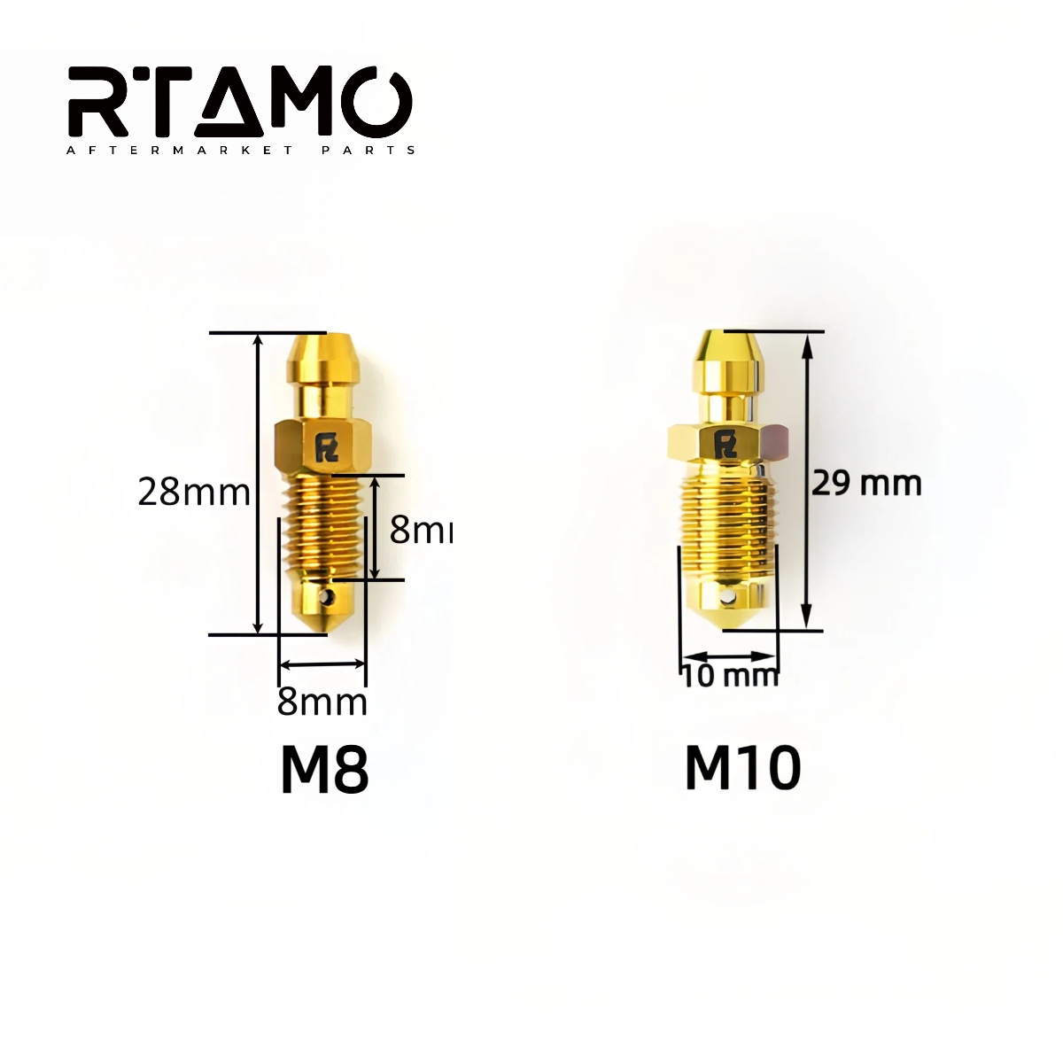 Titanium Banjo Bleeder Bolt M8/M10