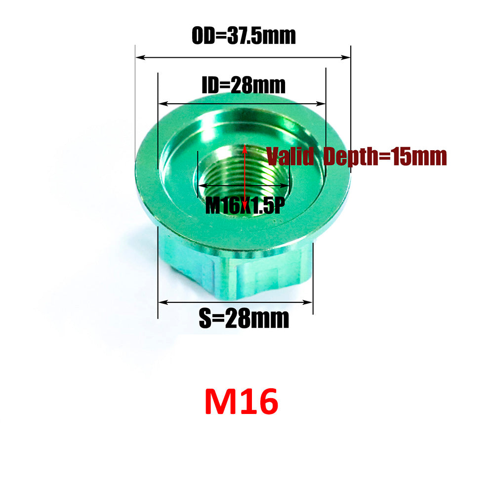 Titanium Closed End Nuts M6-M16