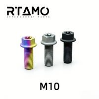 Titanium Bolt M10 Flange Torx Matte Sandblasted Screw
