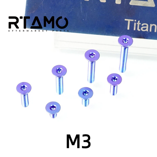 Titanium Bolt M3 Countersunk Hex Head