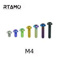 Titanium Bolt M4 Torx Ball Button Head T20