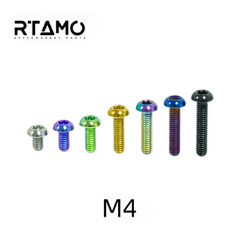 compare product Titanium Bolt M4 Torx Ball Button Head T20