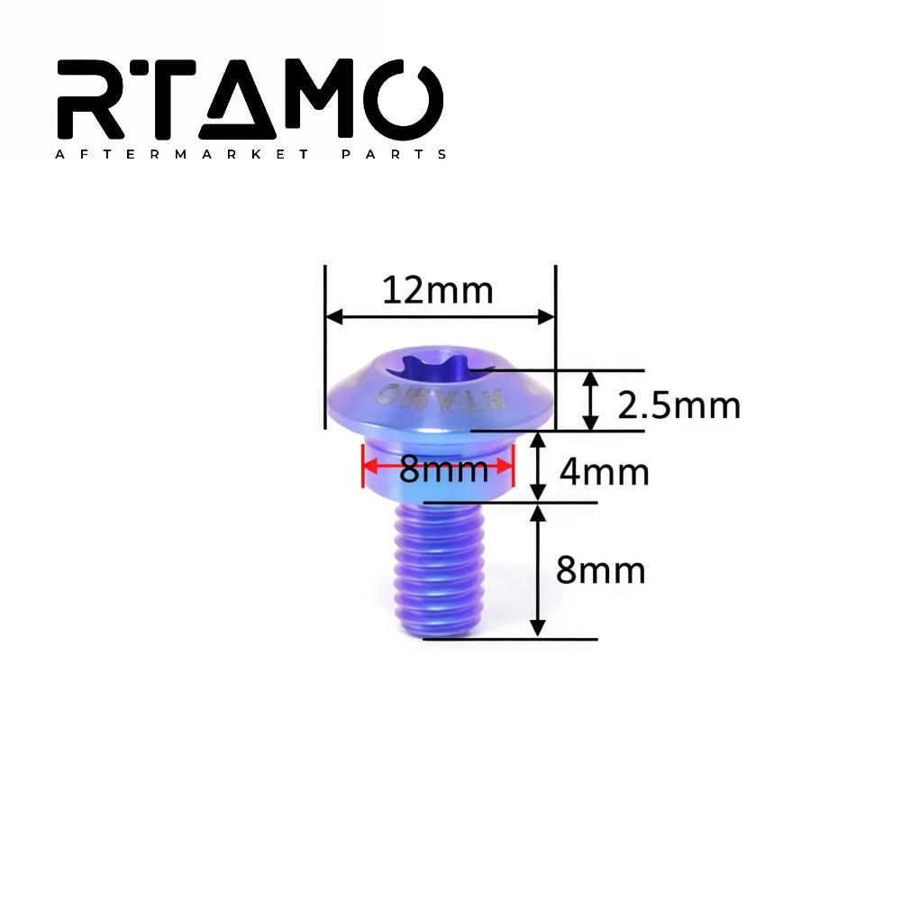 Titanium Bolt M5 Step Screw for KTM Windshield