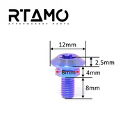 Titanium Bolt M5 Step Screw for KTM Windshield