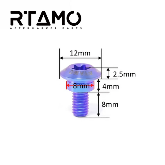 Titanium Bolt M5 Step Screw for KTM Windshield
