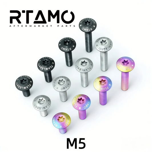 Titanium Bolt M5 Umbrella Torx Matte Sandblasted Screw