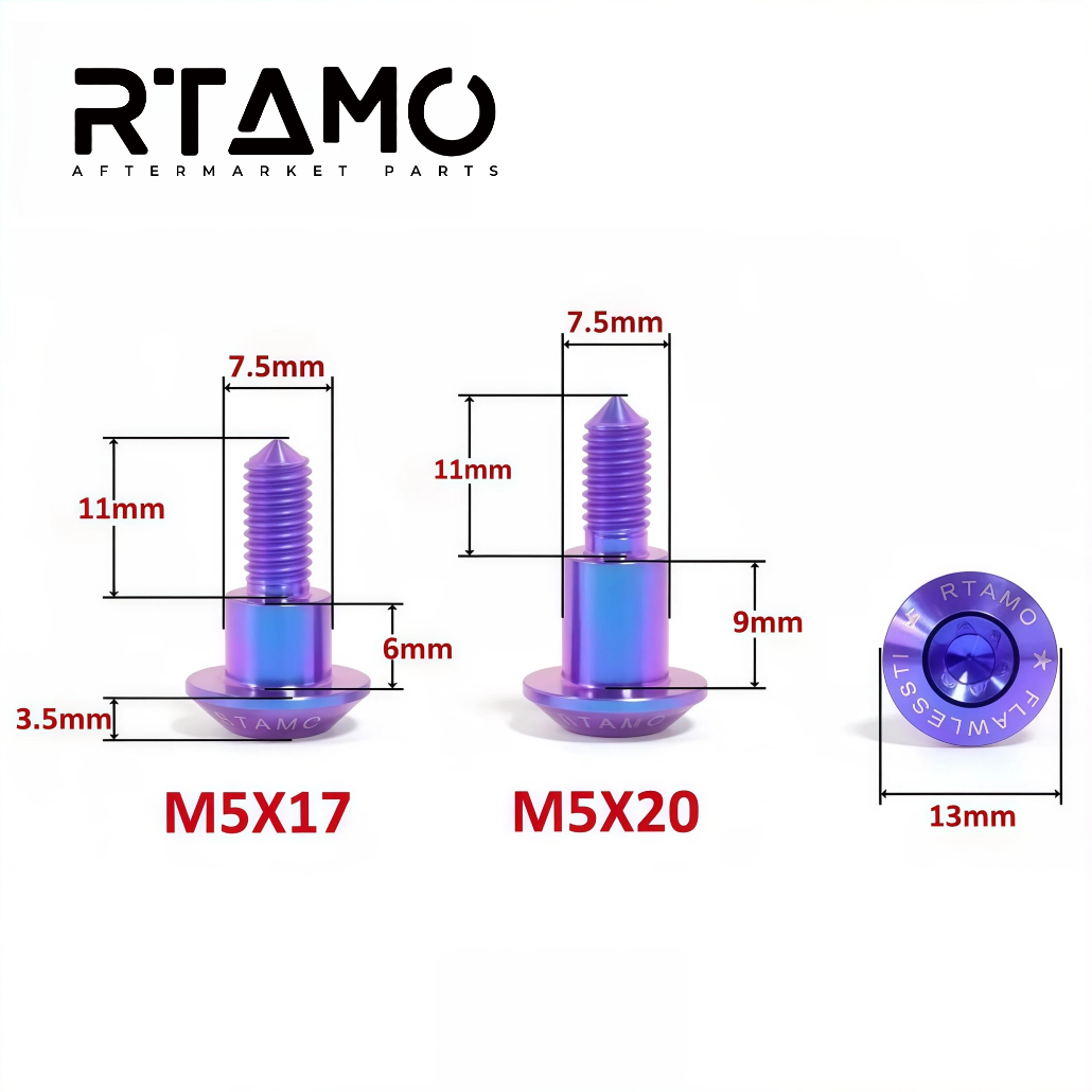 RTAMO Titanium Bolt M5X17/20 for BMW