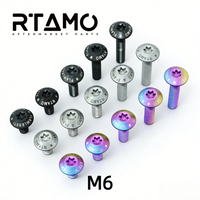 Titanium Bolt M6 Umbrella Torx Matte Sandblasted Screw