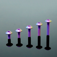 Titanium Bolt M6 Umbrella Torx Matte Sandblasted Screw