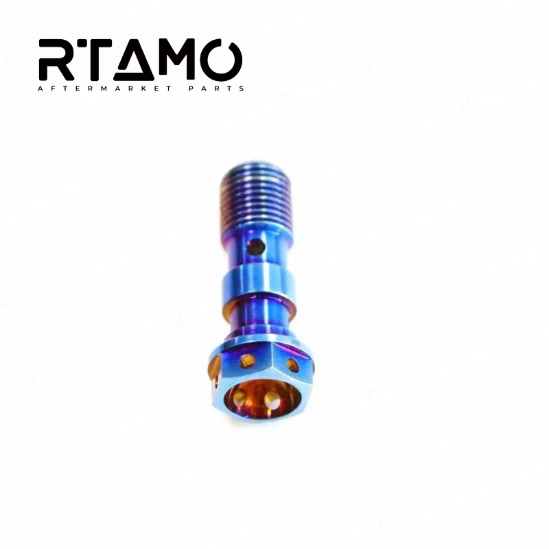 Titanium Banjo Bolt Double Hole M10