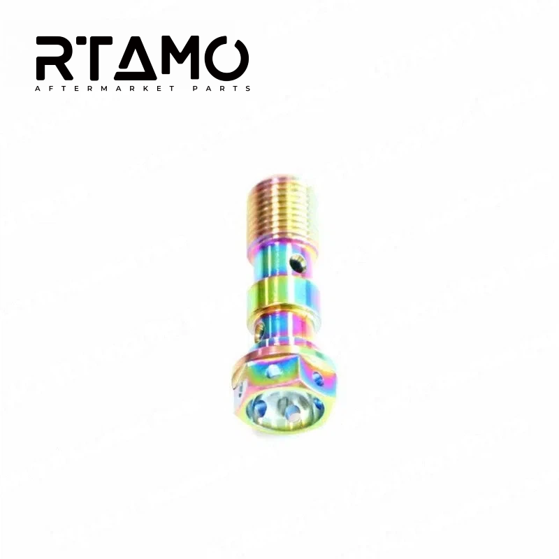 Titanium Banjo Bolt Double Hole M10