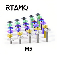 Titanium Bolt UFO Torx Head M5