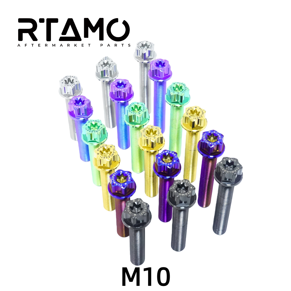 Titanium Bolt M10 Full Thread Torx Head(OD=18)