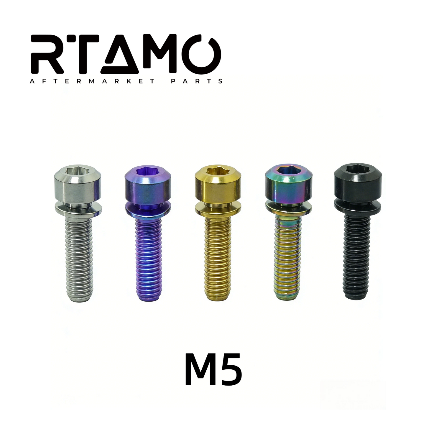 Titanium Bicycle Handlebar Stem Bolts M5