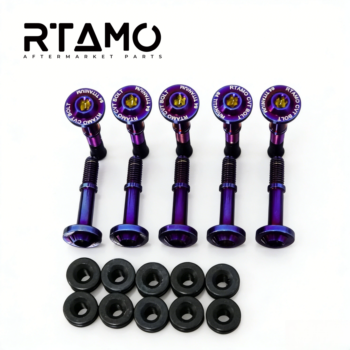 Titanium KOSO-CVT Bolt with Rubber Washer for Cygnus6/Nmax