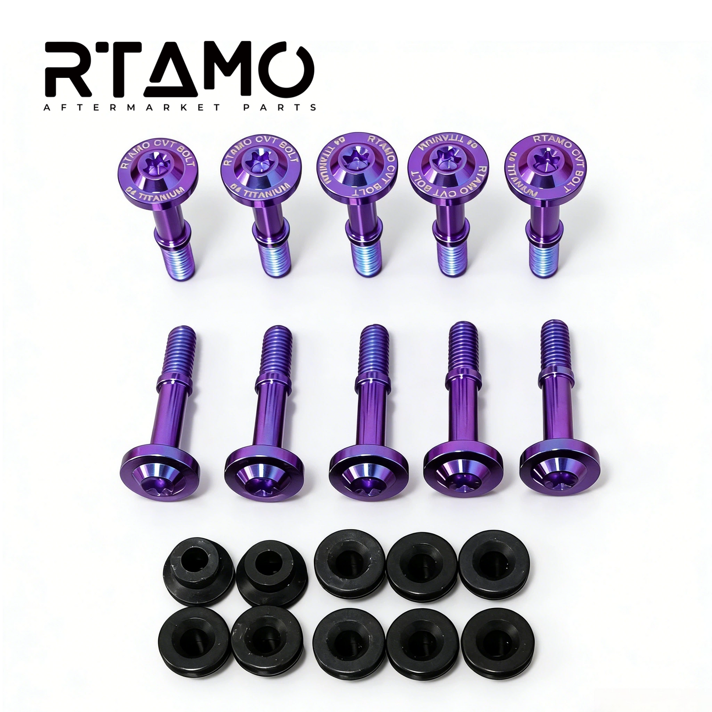 Titanium KOSO-CVT Bolt with Rubber Washer for Cygnus6/Nmax