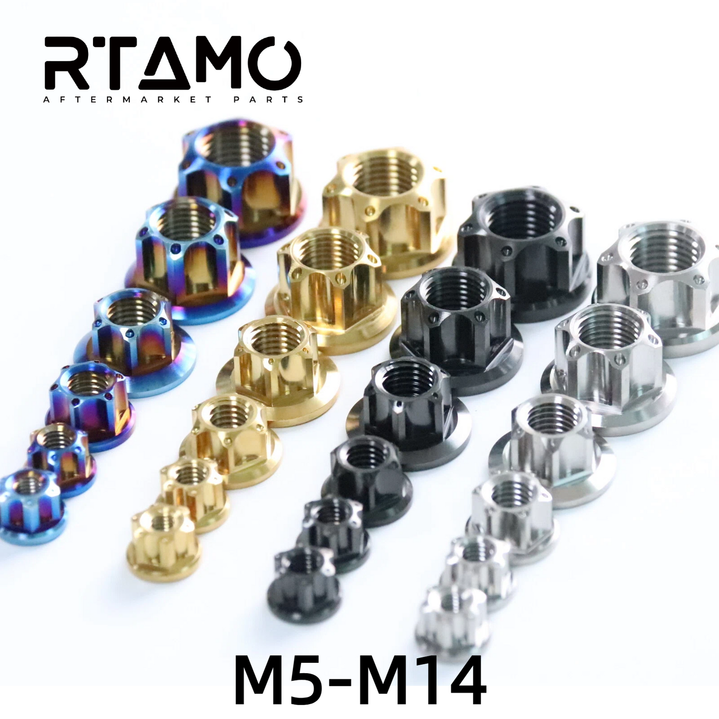 Titanium CNC Nuts M5-M14