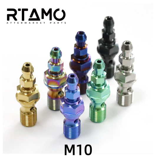 Titanium Banjo & Bleed Bolt Kit-Single Hole