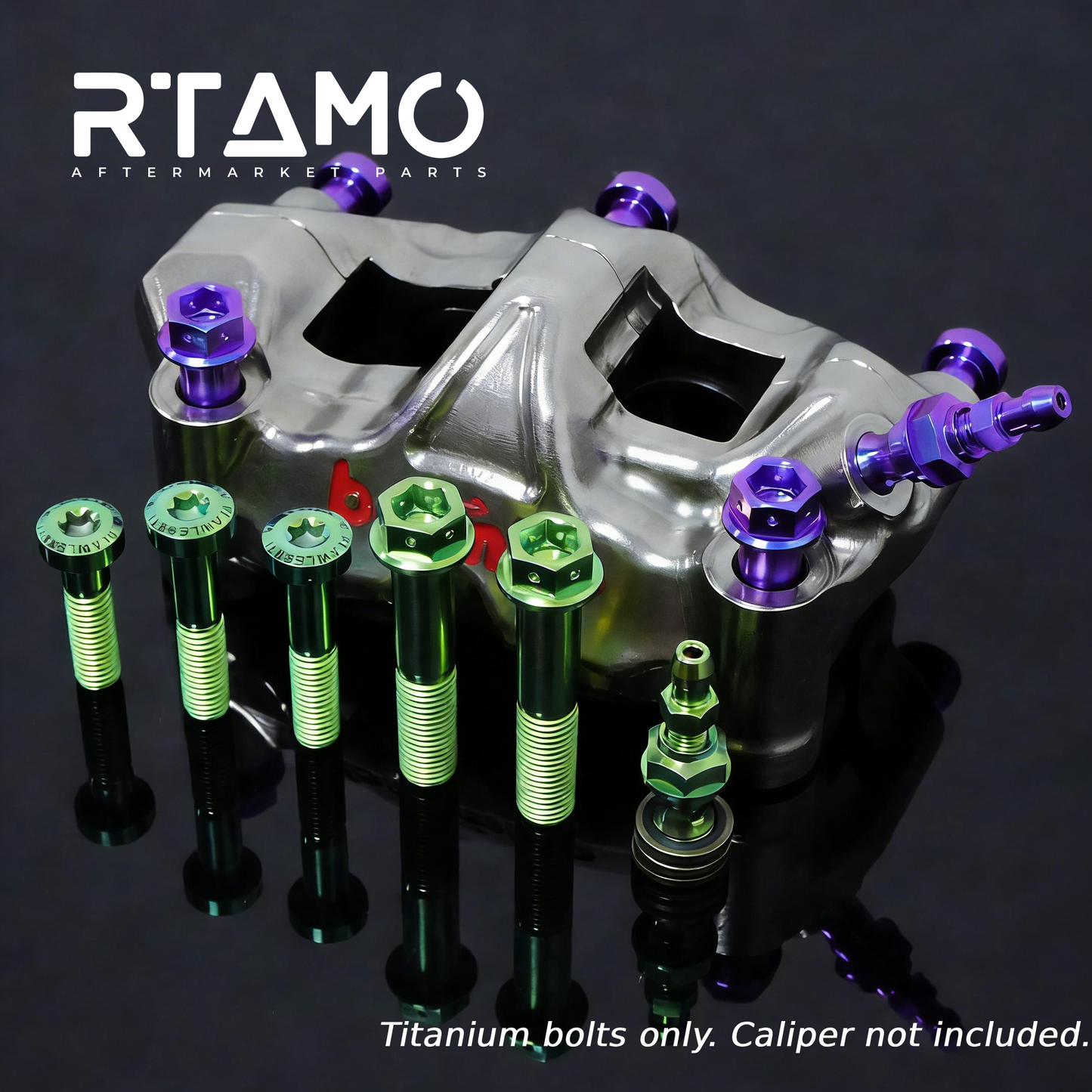 Titanium Caliper Bolt Compatible with Brembo GP4-RX Calipers