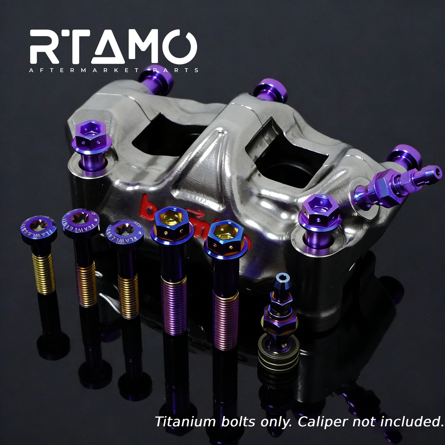 Titanium Caliper Bolt Compatible with Brembo GP4-RX Calipers