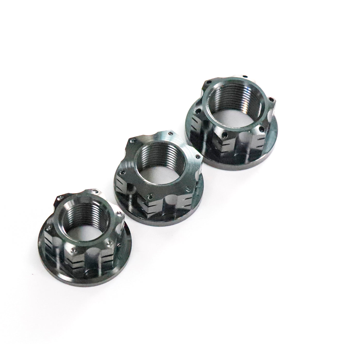 Titanium CNC Slotted Cross Nut M16/M18/M20