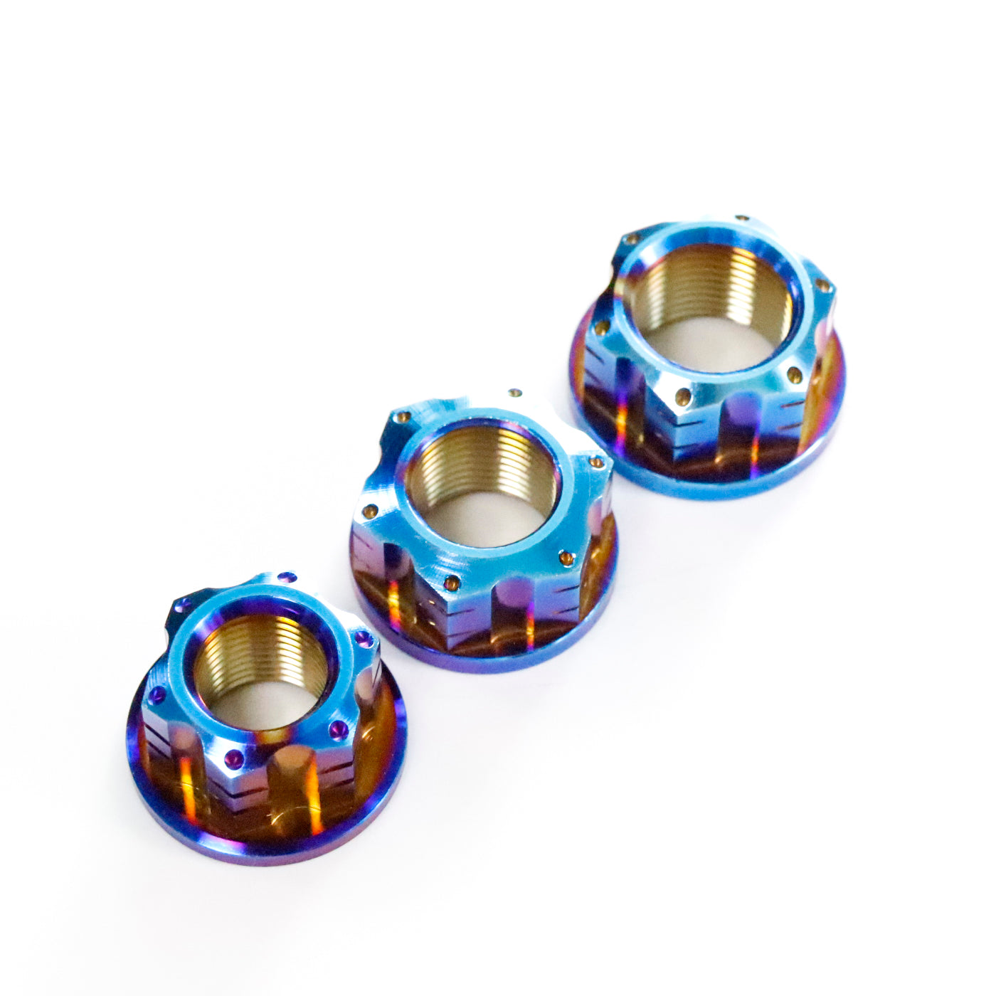 Titanium CNC Slotted Cross Nut M16/M18/M20