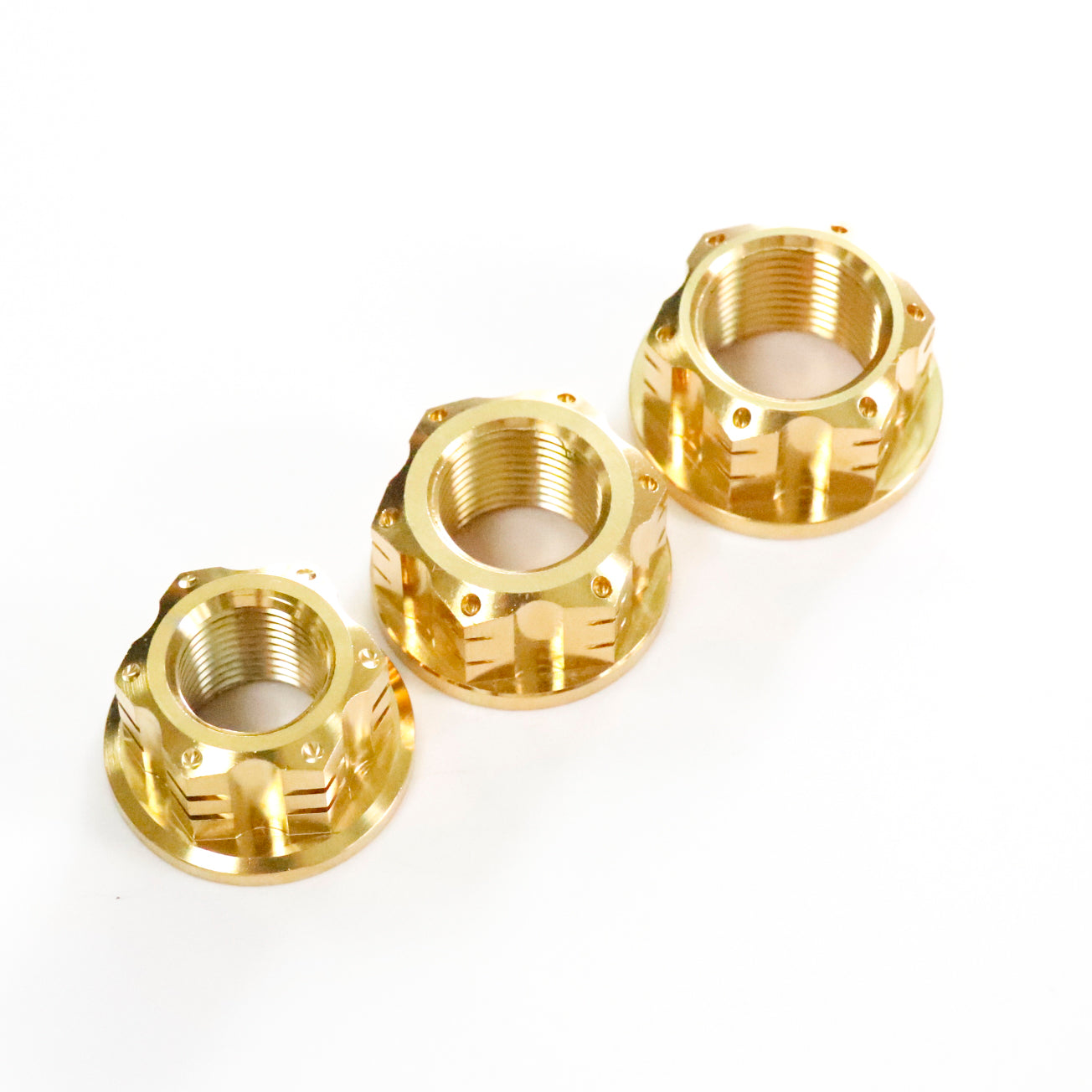 Titanium CNC Slotted Cross Nut M16/M18/M20