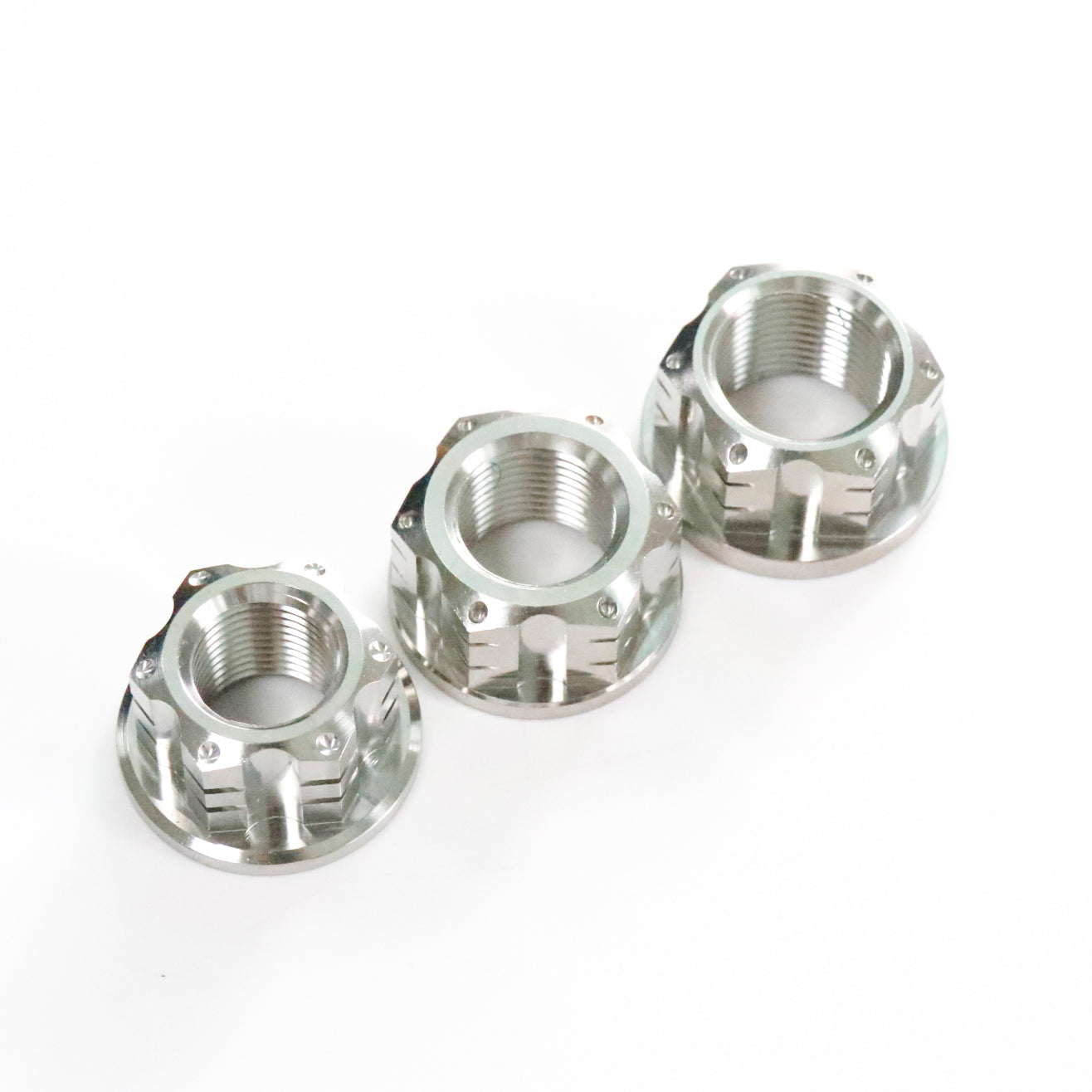 Titanium CNC Slotted Cross Nut M16/M18/M20