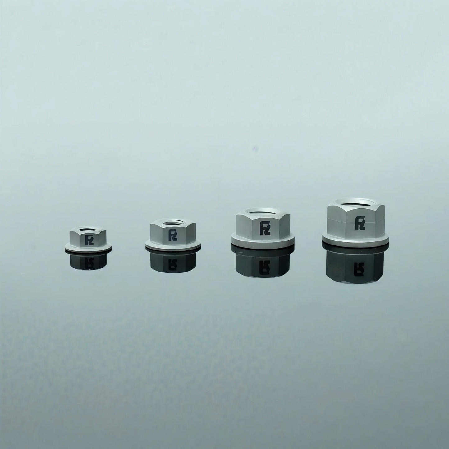 Titanium Flange Nut M5-M10 Matte Sandblasted Screw