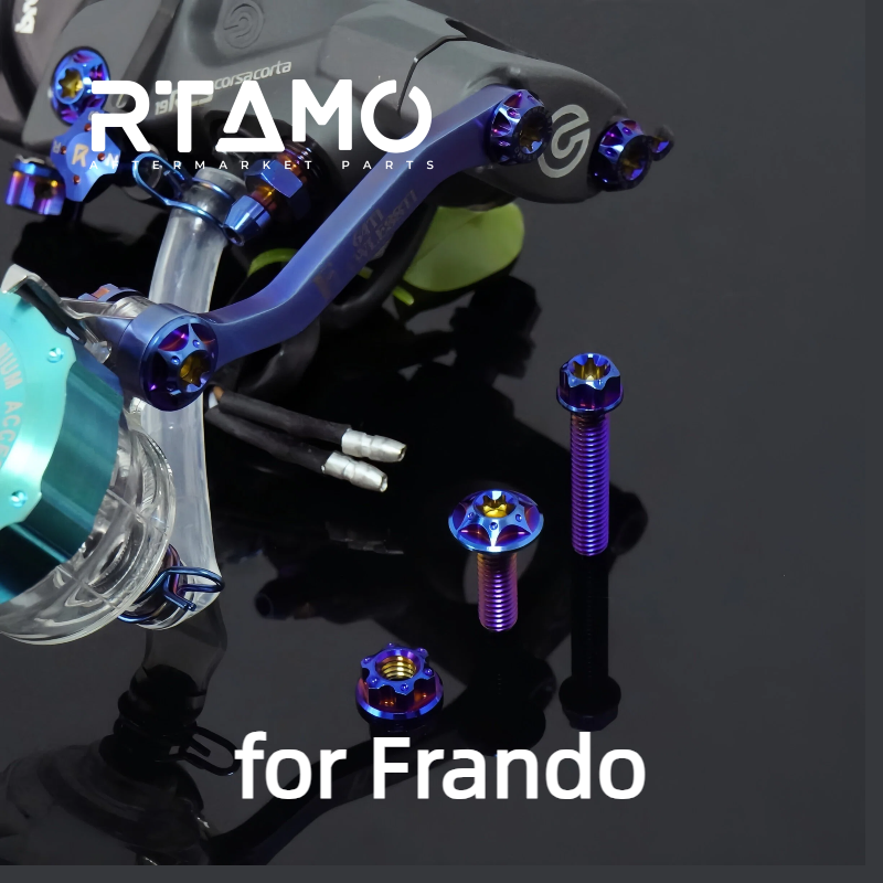 Titanium Oil Cup Mount Bolts for Frando DC