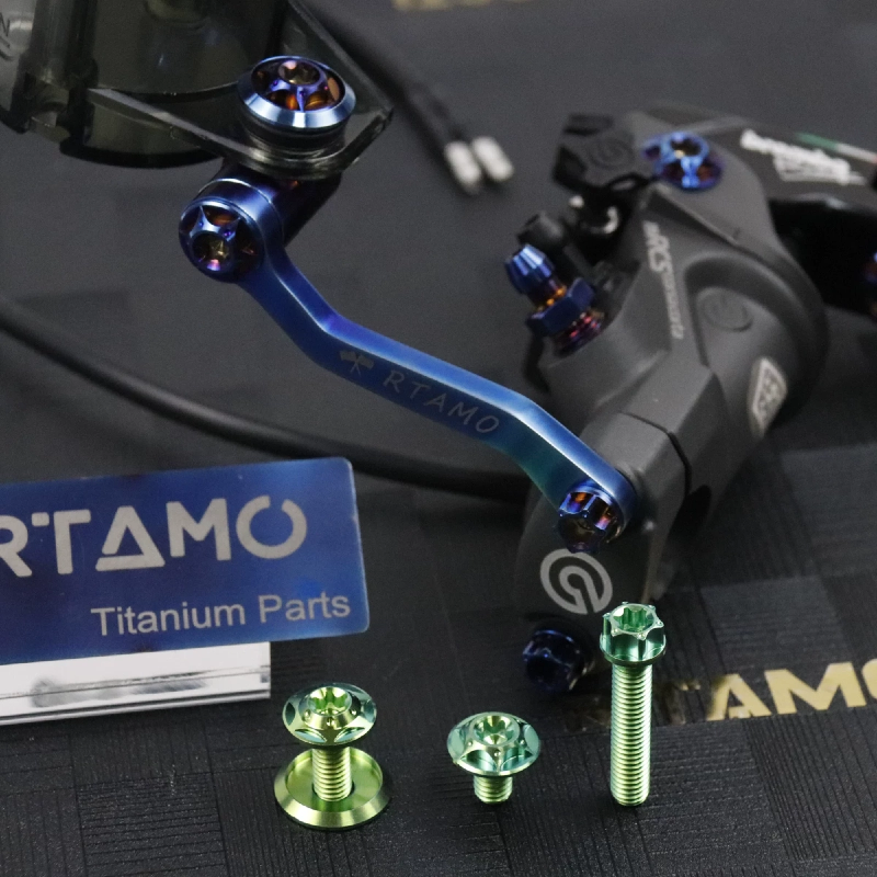 Titanium Oil Cup Bracket & Mount Bolt-S Model