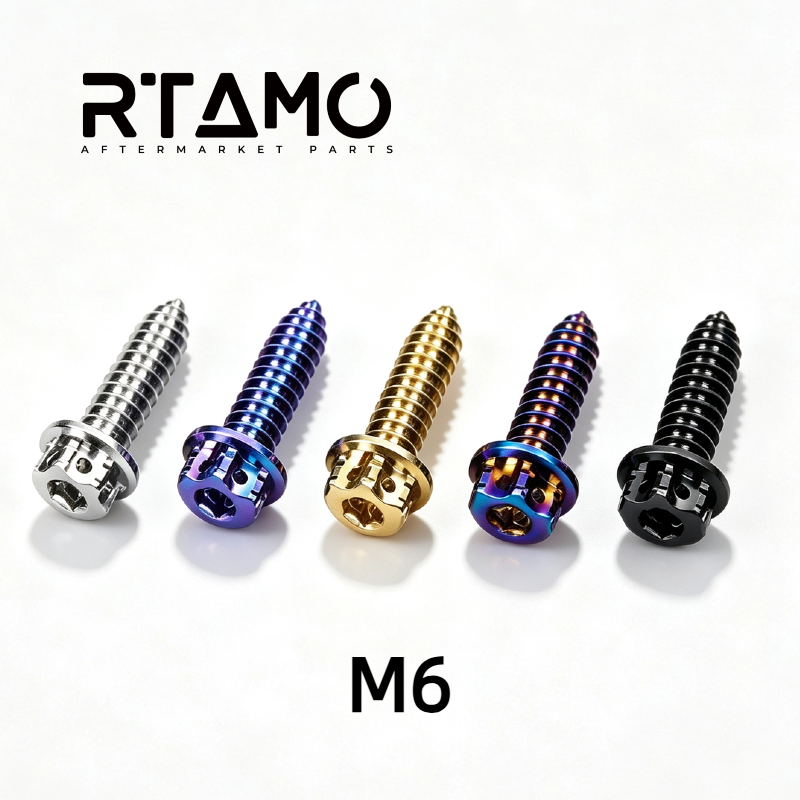 RTAMO Titanium Self-Tapping Bolt M6(OD=12mm)