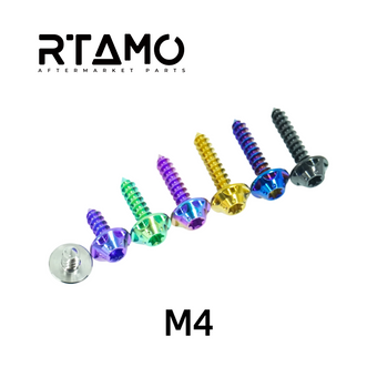compare product Titanium Knurled Self-Tapping Bolt M4