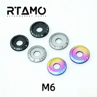 Titanium Step Washer M6 Matte Sandblasted Gasket