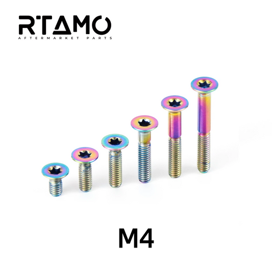Titanium Bolt M4 Countersunk Torx Head