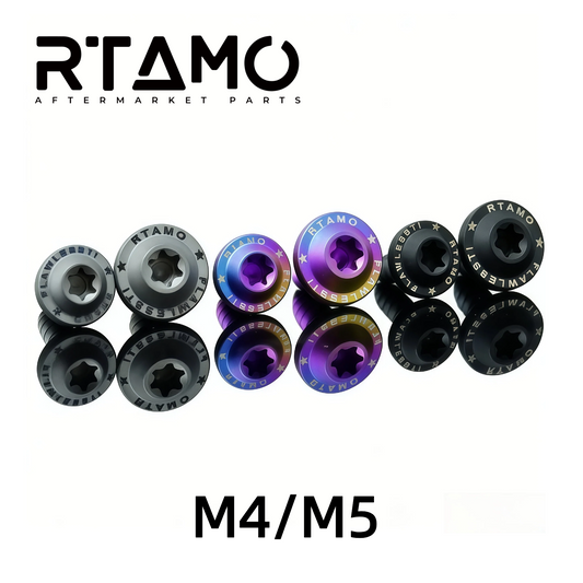 Titanium Self-Tapping Bolt M4/M5 Matte Sandblasted Screw