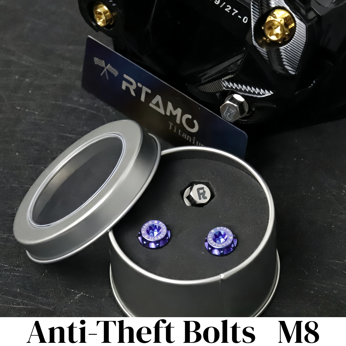 Titanium Anti-Theft Bolts M8