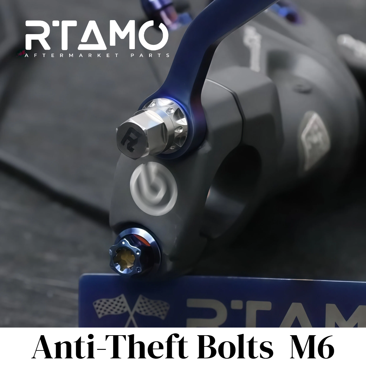 Titanium Anti-Theft Bolts M6