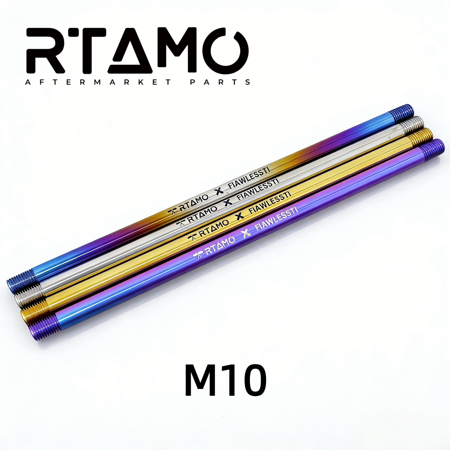 Titanium Flat Axle M10X320-370