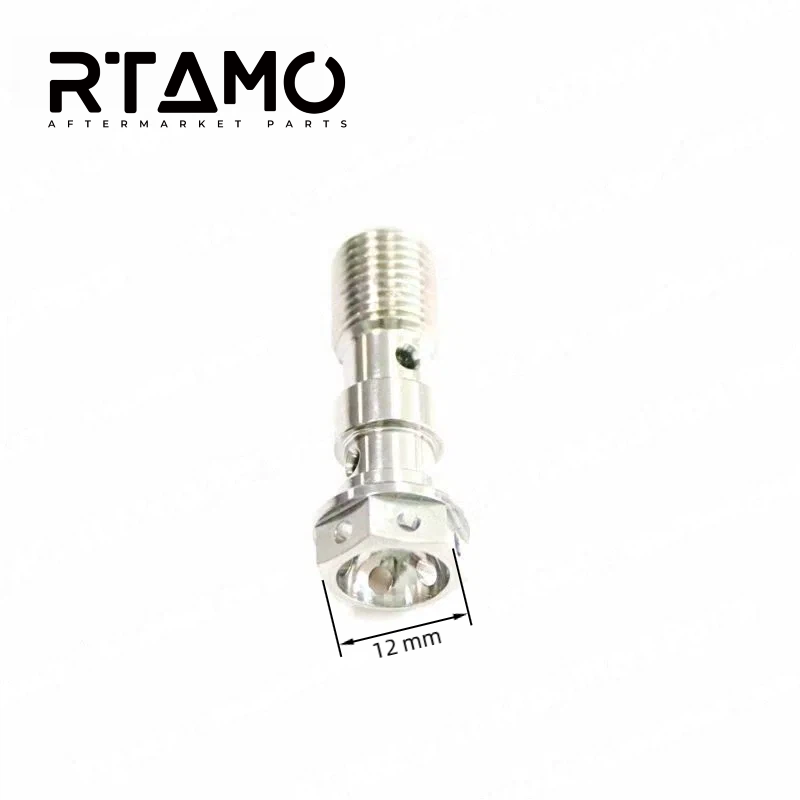 Titanium Banjo Bolt Double Hole M10