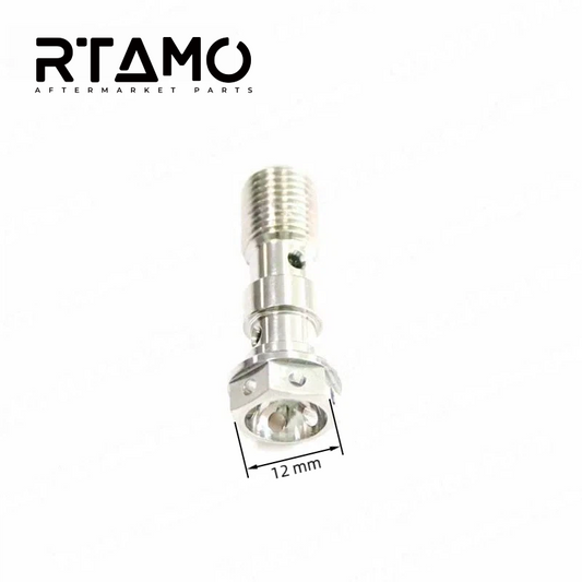 Titanium Banjo Bolt Double Hole M10