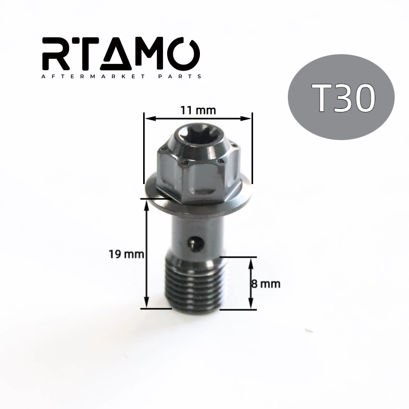 Titanium Banjo Bolt M10(OD=11mm) T30