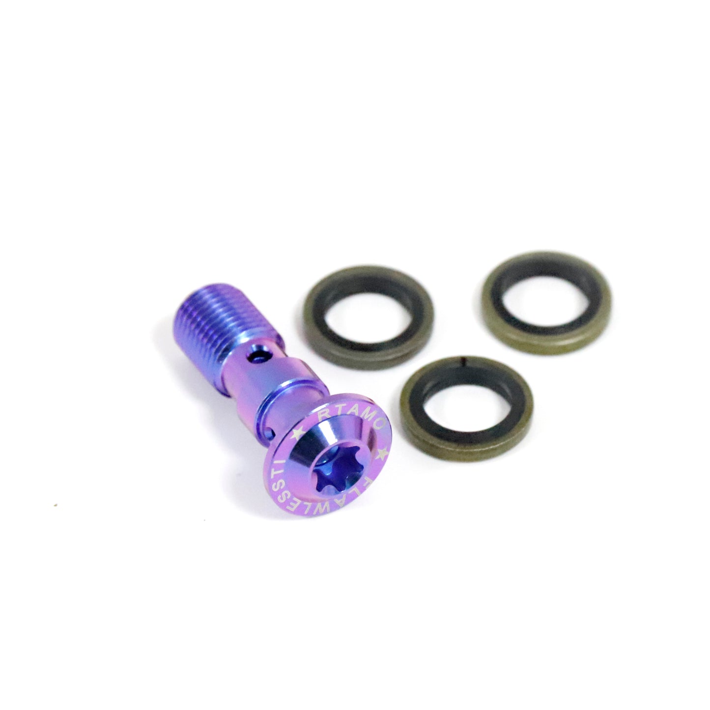 Titanium Banjo Bolt Disc Head Double-hole M10 T30
