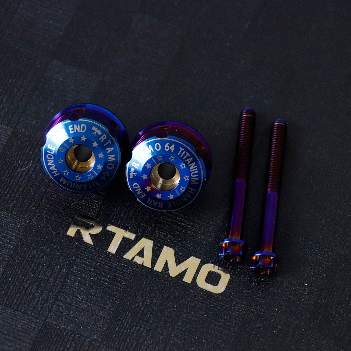 Titanium Universal Handle Bar End Plug With Fixing Screws Set