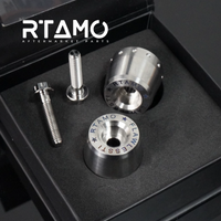 Titanium Handle Bar End With Fixing Bolts