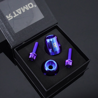 Titanium Handle Bar End With Fixing Bolts Fit for Kawasaki ZX4R/ZX6R/Ninja400/Z900/Z900RS