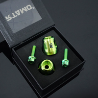 Titanium Handle Bar End With Fixing Bolts Fit for Kawasaki ZX4R/ZX6R/Ninja400/Z900/Z900RS