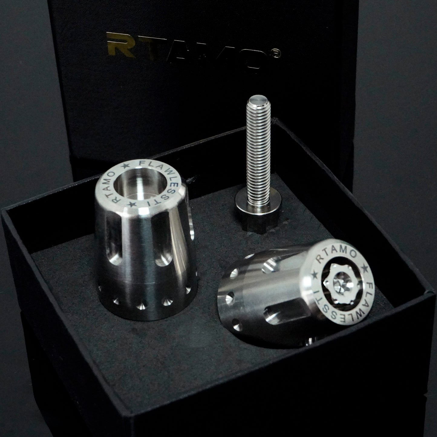 Titanium Handle Bar End With Fixing Bolts Fit for Kawasaki ZX4R/ZX6R/Ninja400/Z900/Z900RS