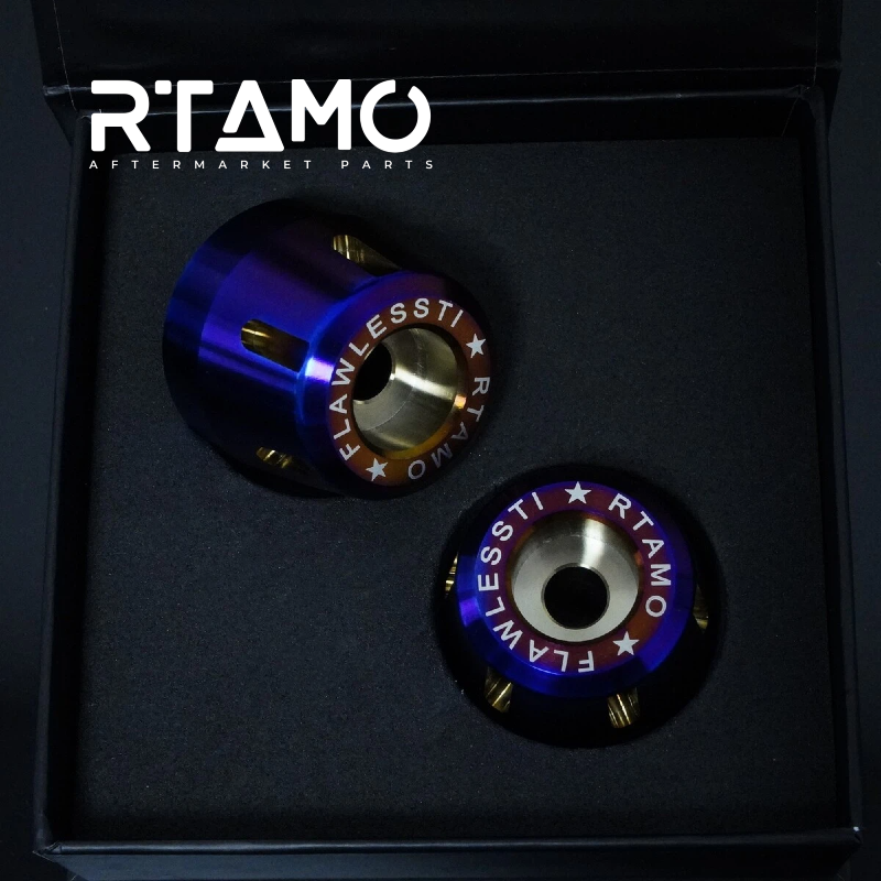 Titanium Weighted Handle Bar End With Fixing Bolts Fit for BWM